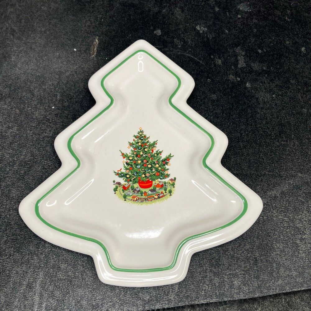 Pfaltzgraff Small Christmas Heritage Tree Dish 1994 In Box